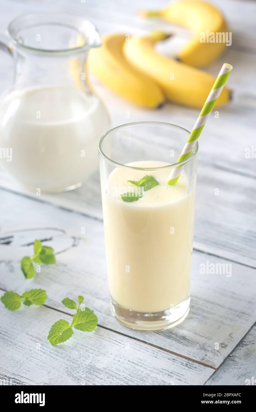 Banana milk drink bunch hi-res stock photography and images - Alamy