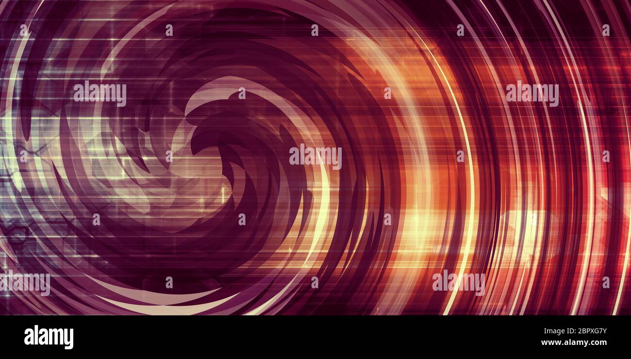 Integrated Systems Concept as a Presentation Background Stock Photo
