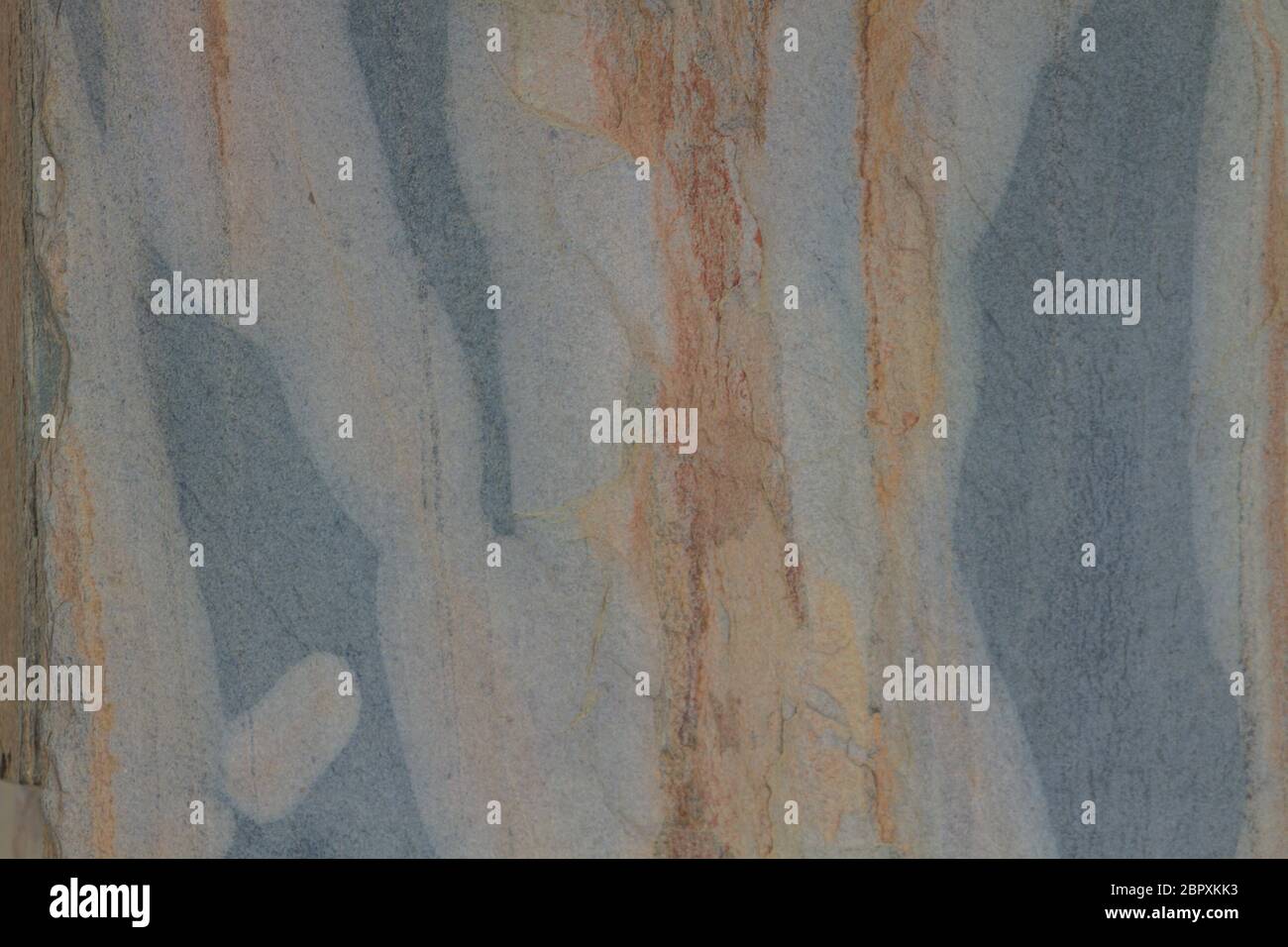 close up pattern of decorative stone wall surface Stock Photo