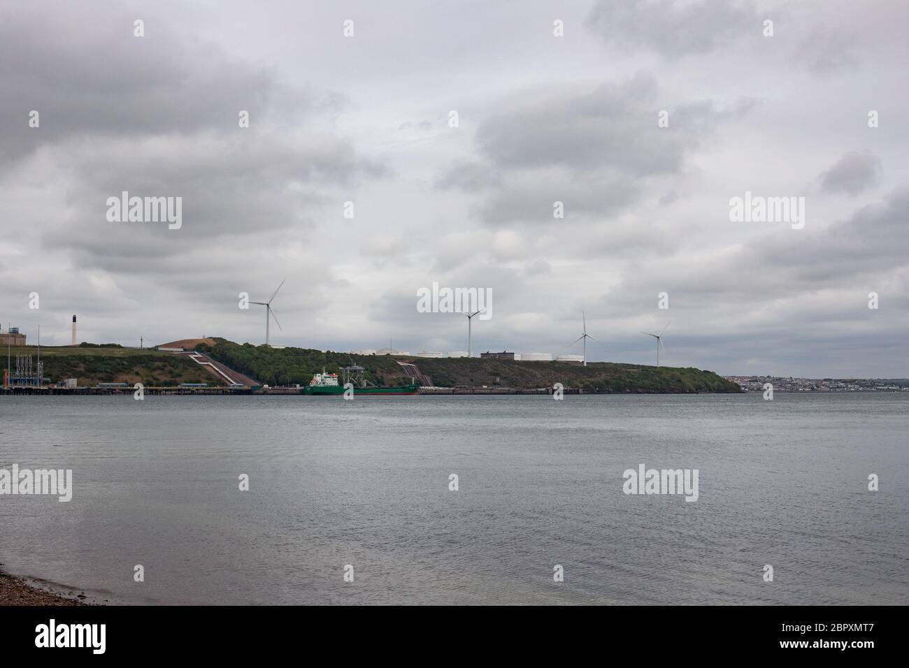 Gas Terminal at Milford Haven Stock Photo