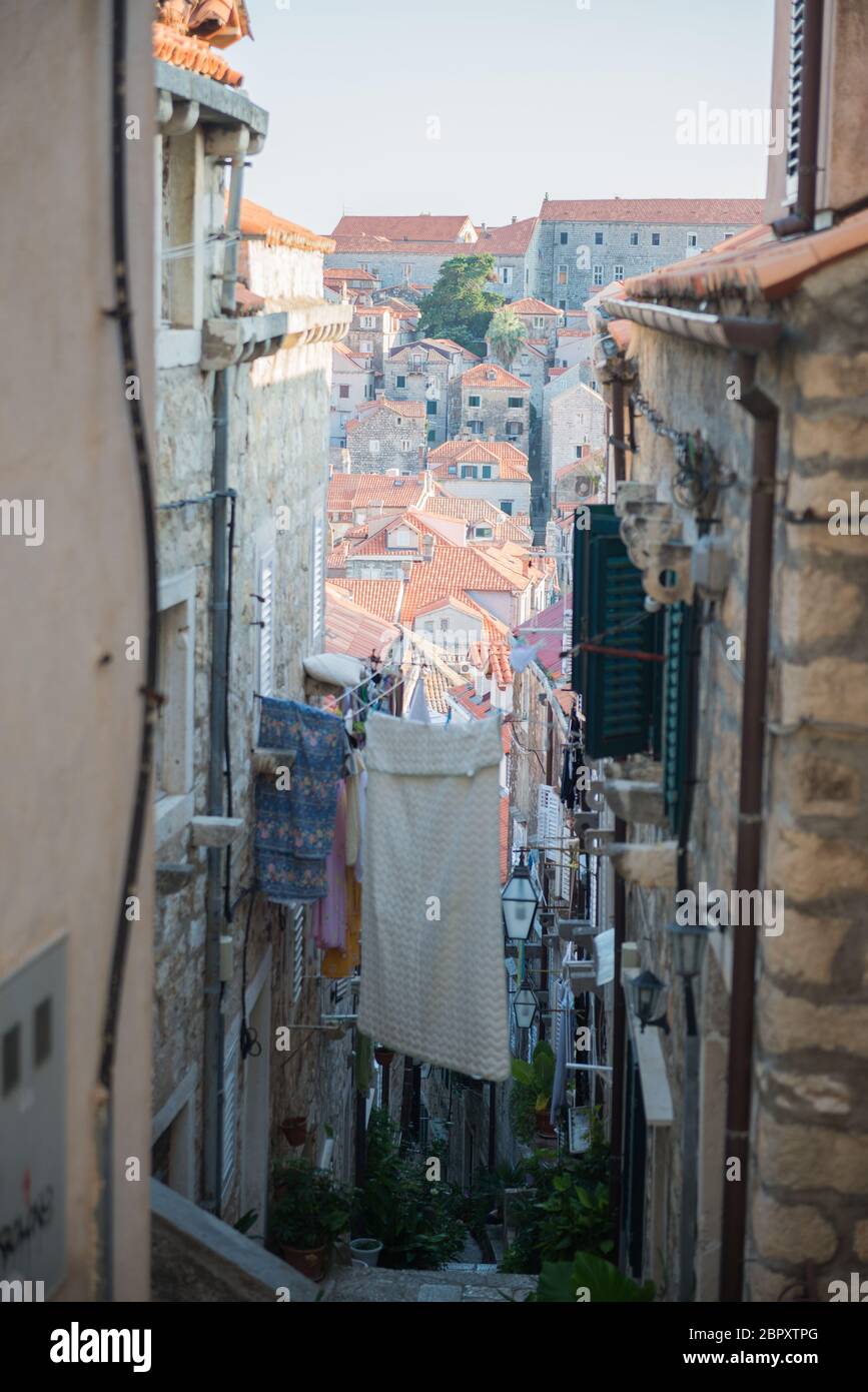 Steep Steps and Narrow Street in Dubrovnik Old Town Editorial Photo - Image  of dalmatia, famous: 151455496