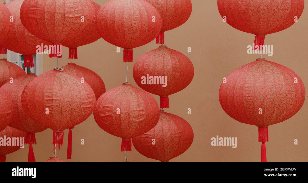 Chinese lantern for Chinese new year Stock Photo
