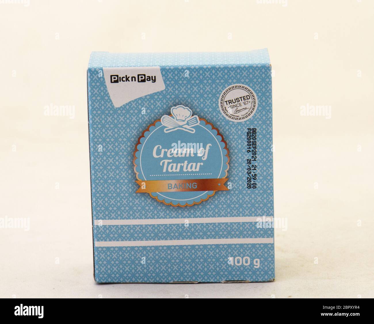 Alberton, South Africa a packet of Pick n Pay cream of tartar powder