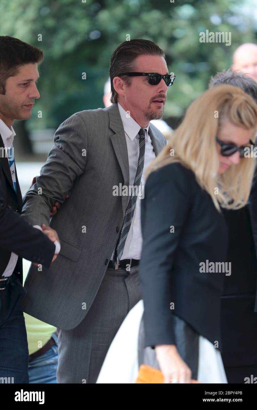 VENICE, ITALY - SEPTEMBER 03:  Ethan Hawke is seen during The 71st Venice International Film Festival on September 3, 2014 in Venice, Italy Stock Photo