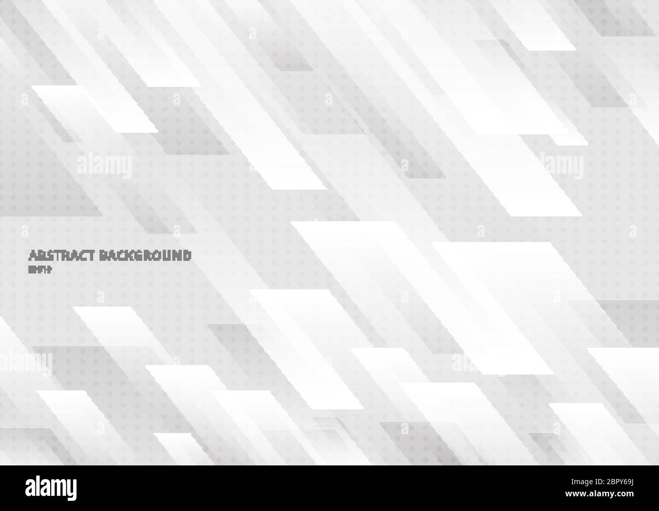 Abstract modern shape white and gray geometric diagonal with dots ...