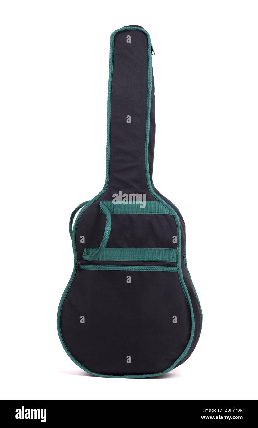 Classical guitar case isolated on a white background Stock Photo - Alamy
