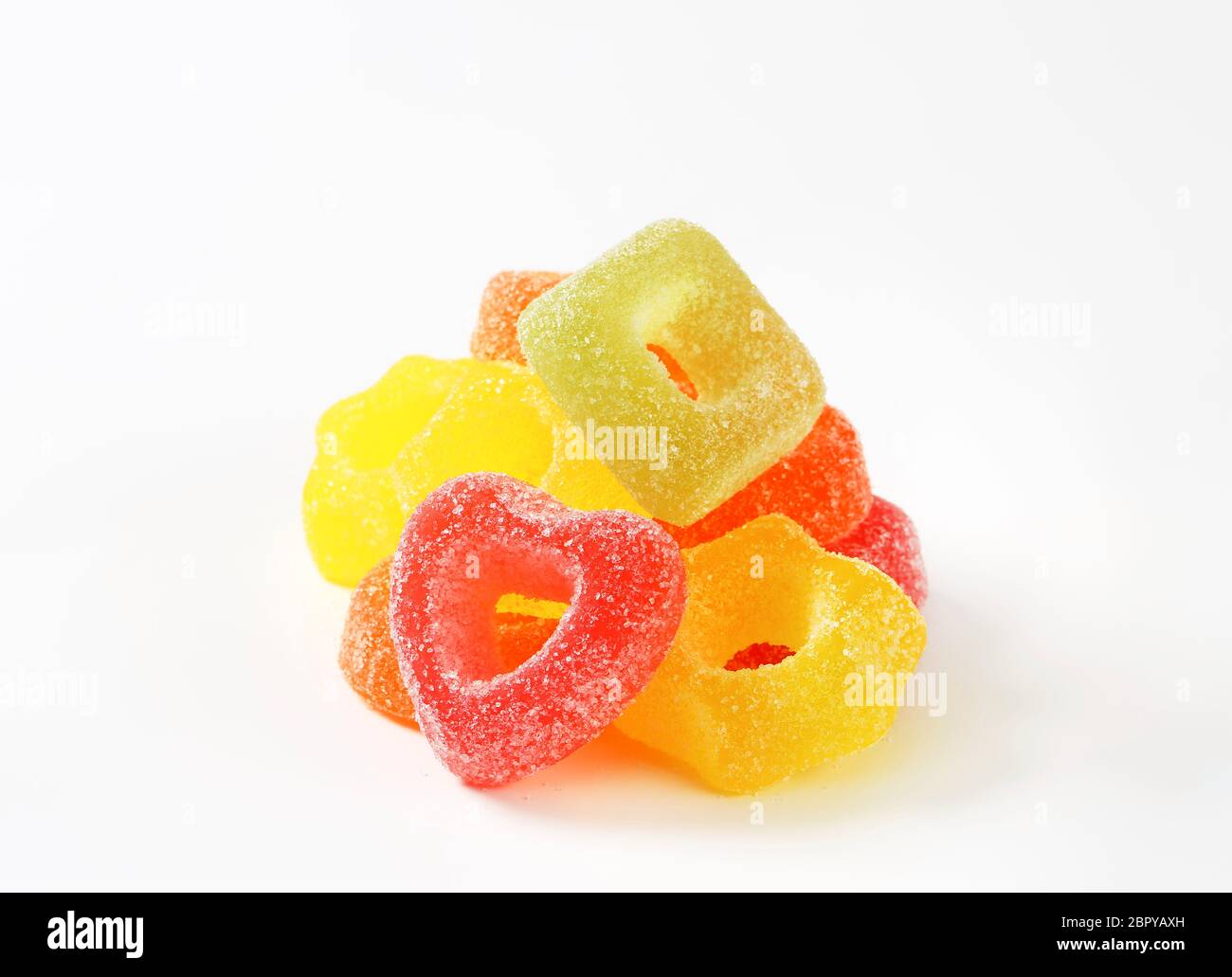 Fruitflavored gelatin candy coated with sugar Stock Photo Alamy