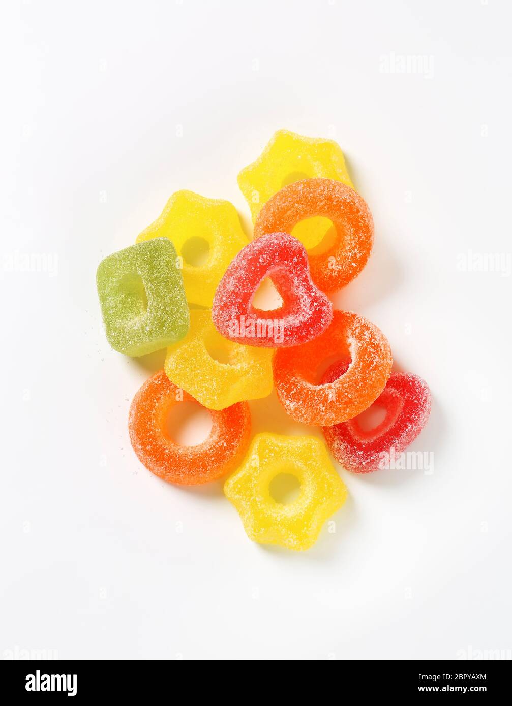 Fruitflavored gelatin candy coated with sugar Stock Photo Alamy