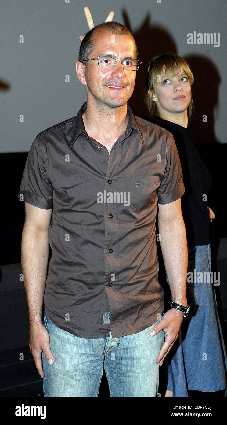 'HUI BUH - Das Schlossgespenst' Presse-Preview in Köln - Der deutsche Schauspieler Christoph Maria Herbst mit seiner Kollegin Heike Makatsch im Kölner Cinedom. Stock Photo