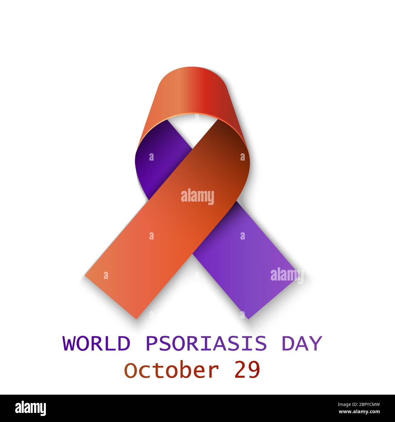 Vector illustration on the theme of World Psoriasis day on October 29th. Stock Vector