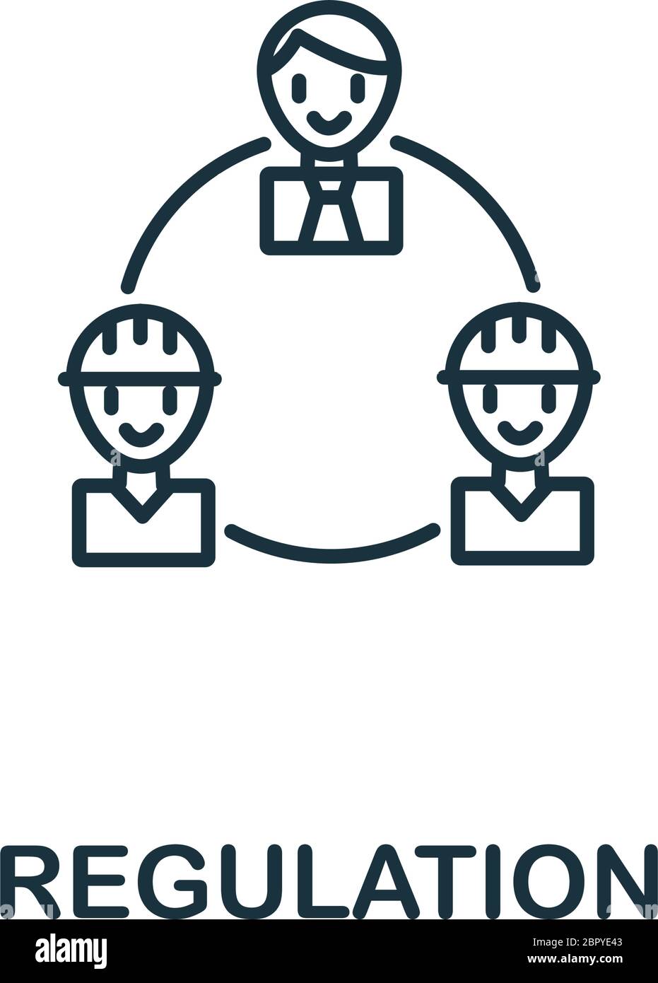Regulation icon from work safety collection. Simple line element