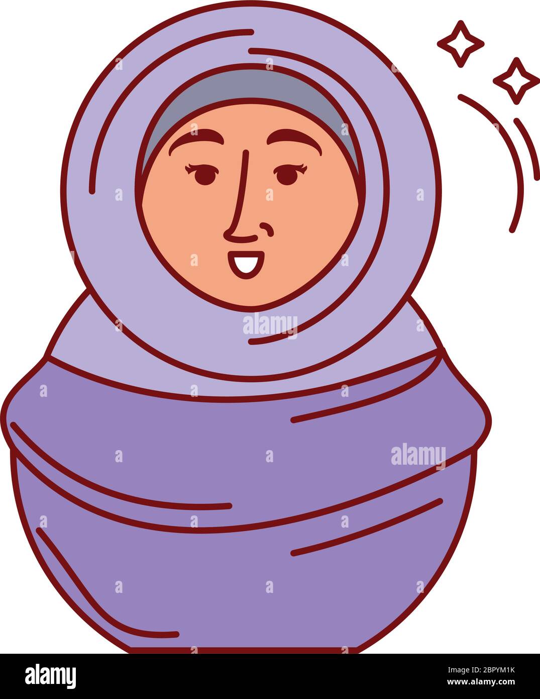 muslim woman on white background vector illustration design Stock ...
