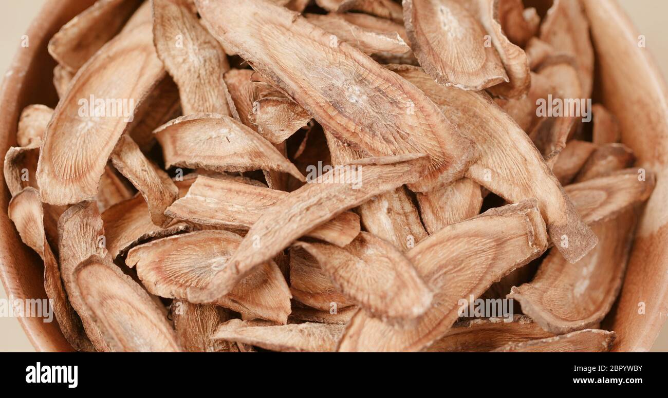 Stack of Dried burdock Stock Photo Alamy