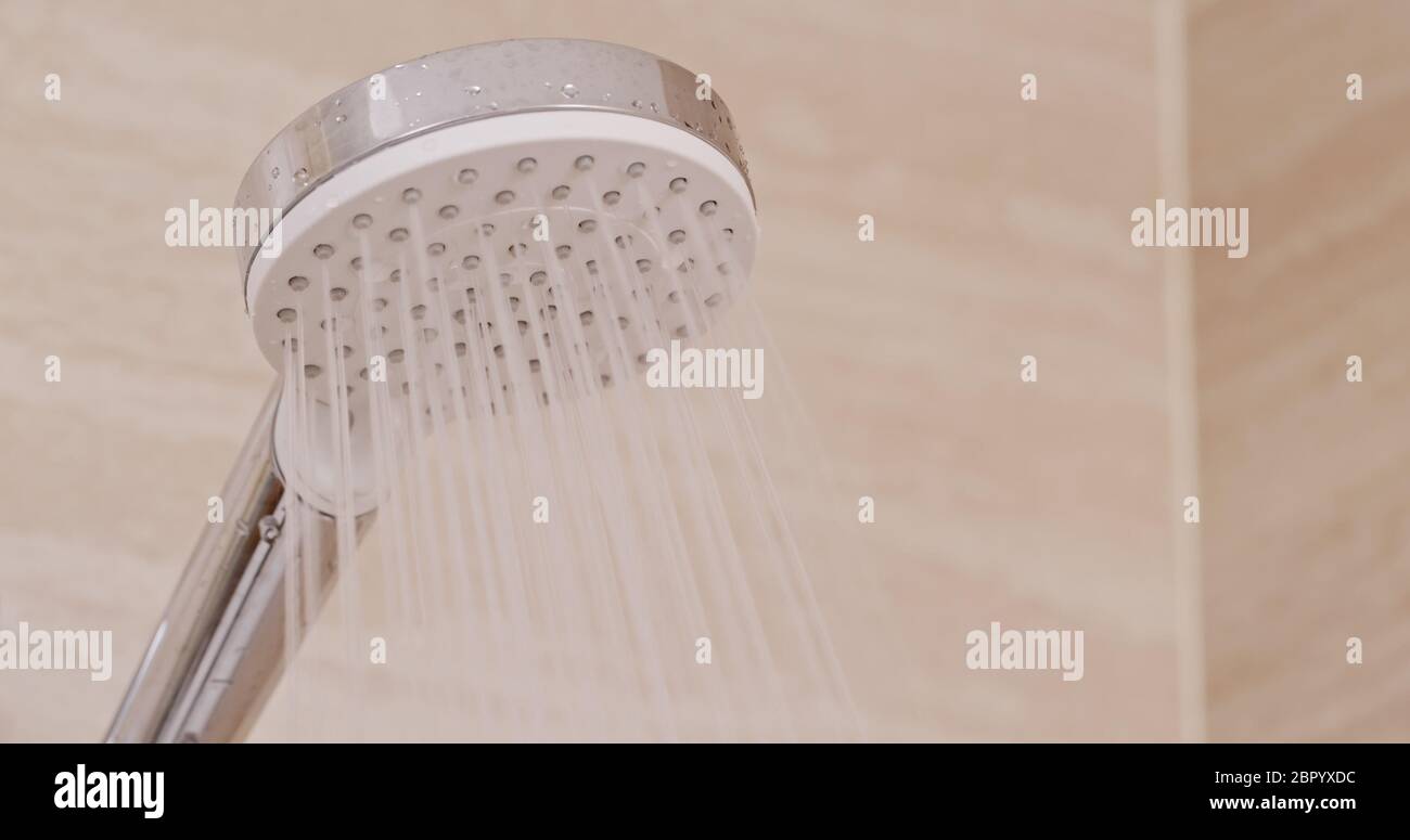 Water drops in the shower head Stock Photo - Alamy