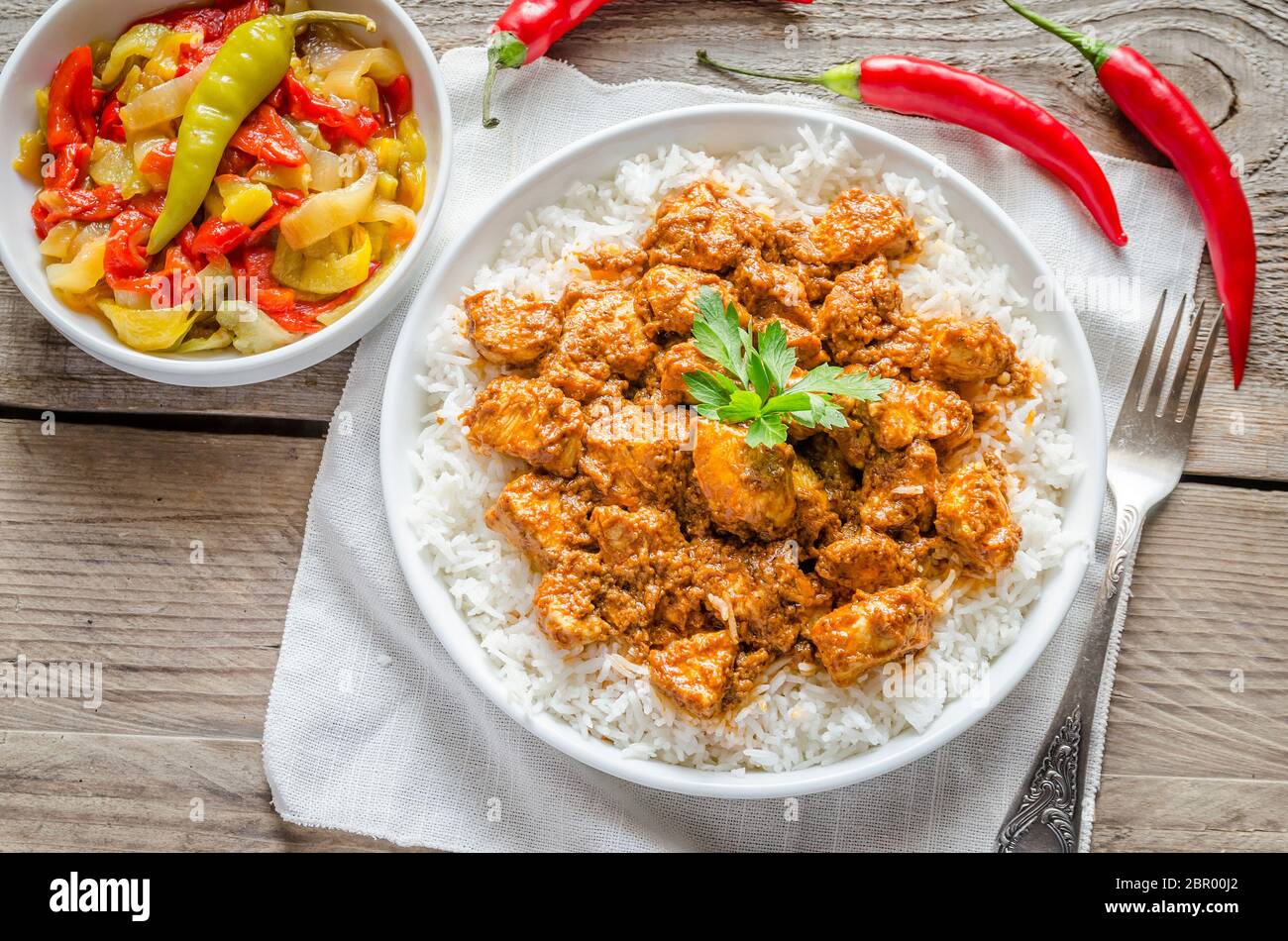 Indian butter chicken Stock Photo - Alamy