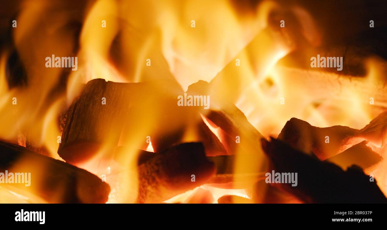 Charcoal fire flame Stock Photo Alamy