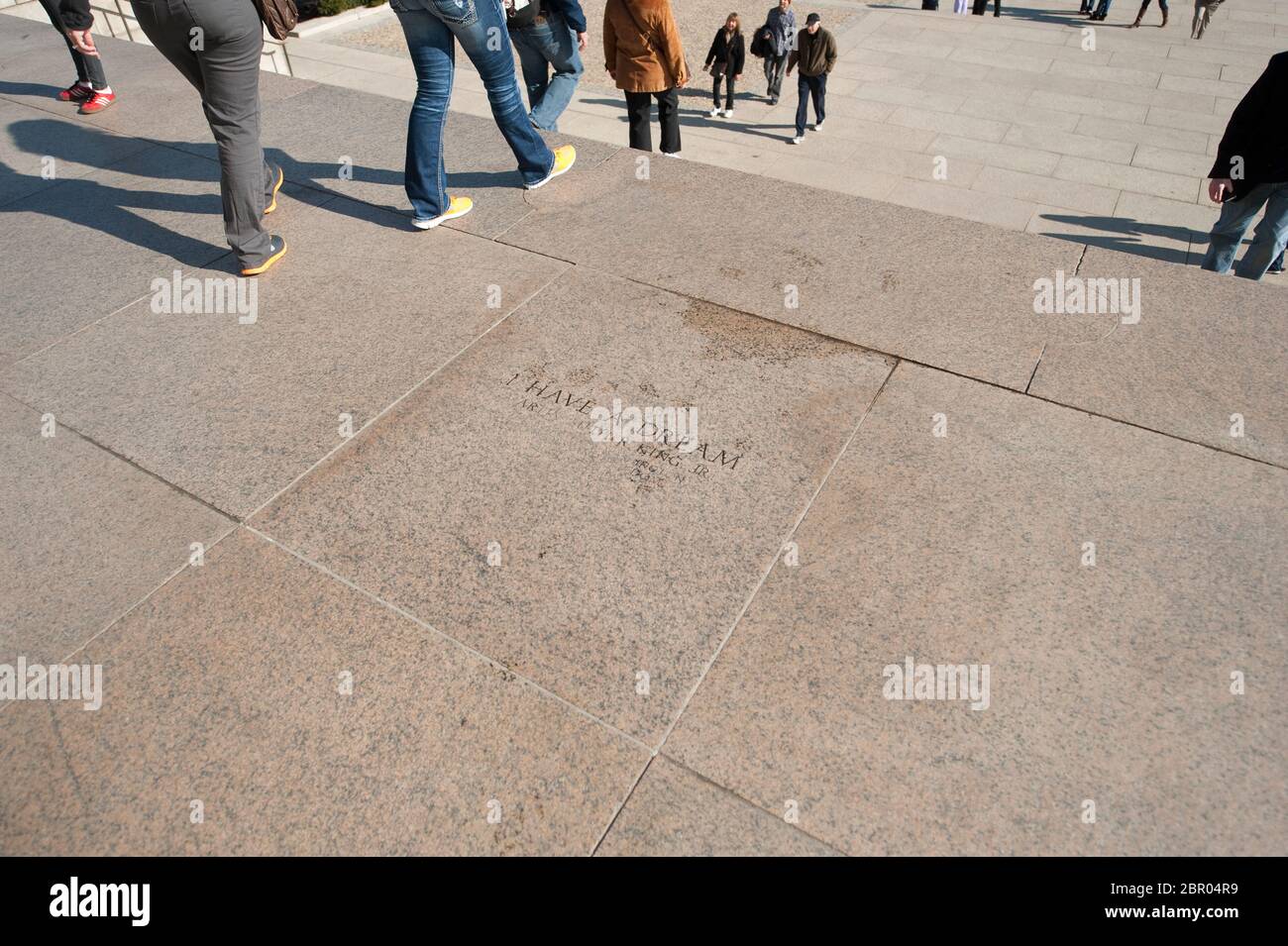 Location Of The Speech By Martin Luther King Jr On August 28th 1963 At The Lincoln Memorial On The National Mall Washington Dc Usa Stock Photo Alamy