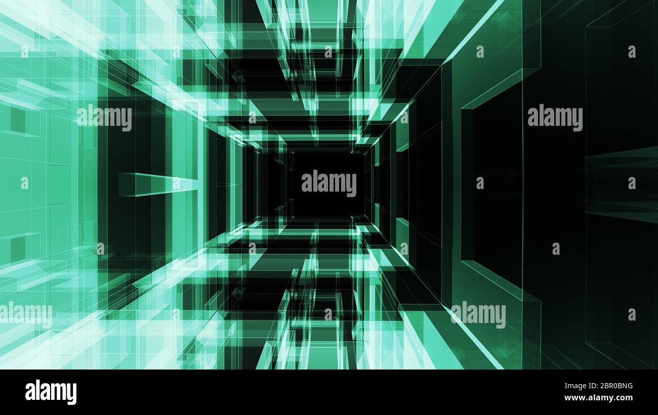 Blue glow blur lines abstract background. 3d rendering Stock Photo - Alamy
