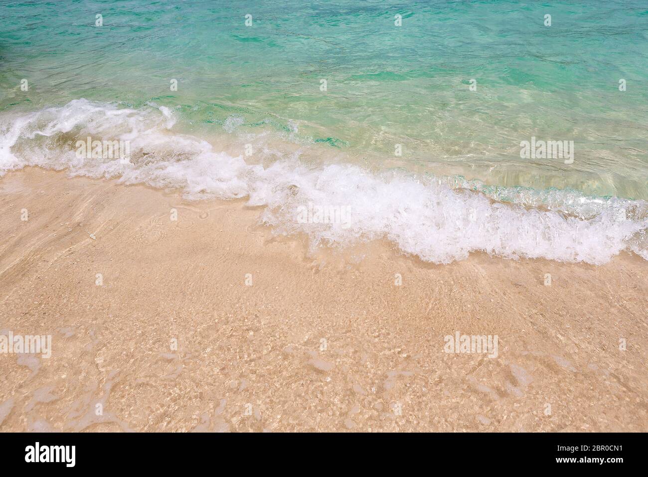 Tropical beach background with soft wave and white sand Stock Photo - Alamy