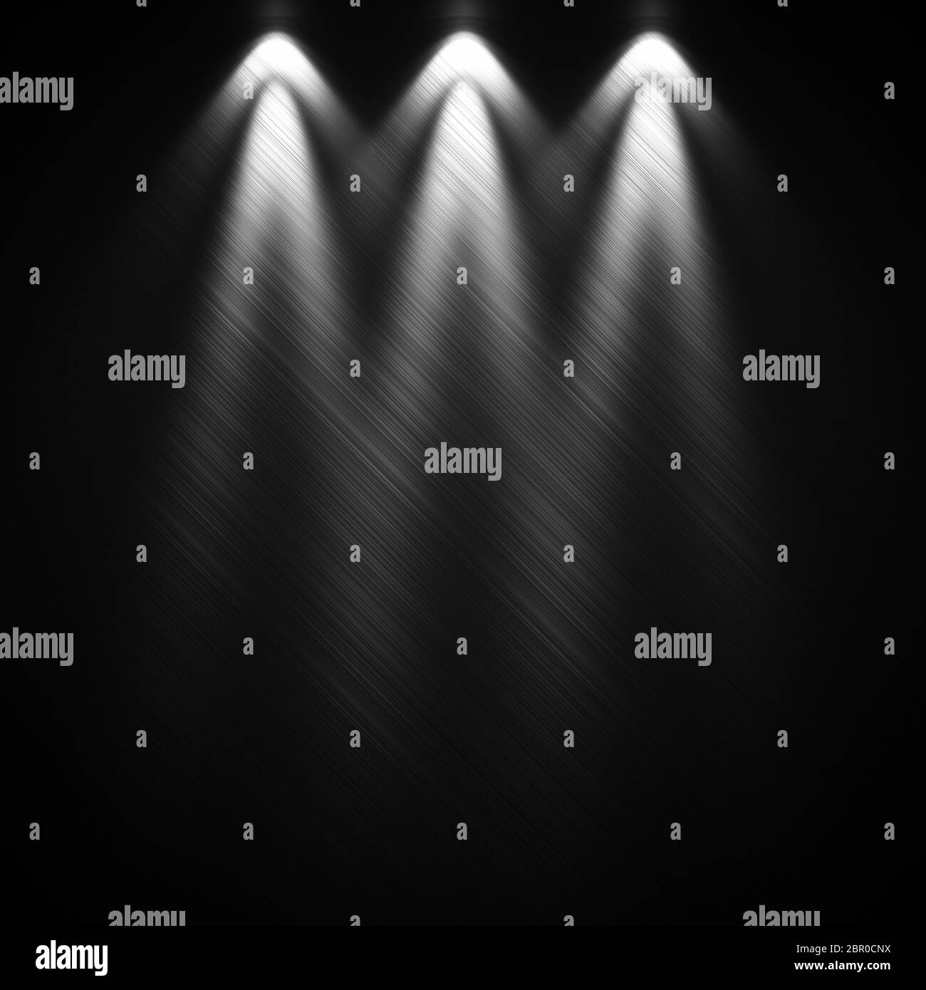 Spot photometric lights. Metal textured surface. Illuminated show party ...