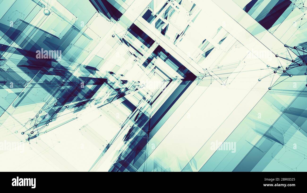 Blue glow blur lines abstract background. 3d rendering Stock Photo - Alamy