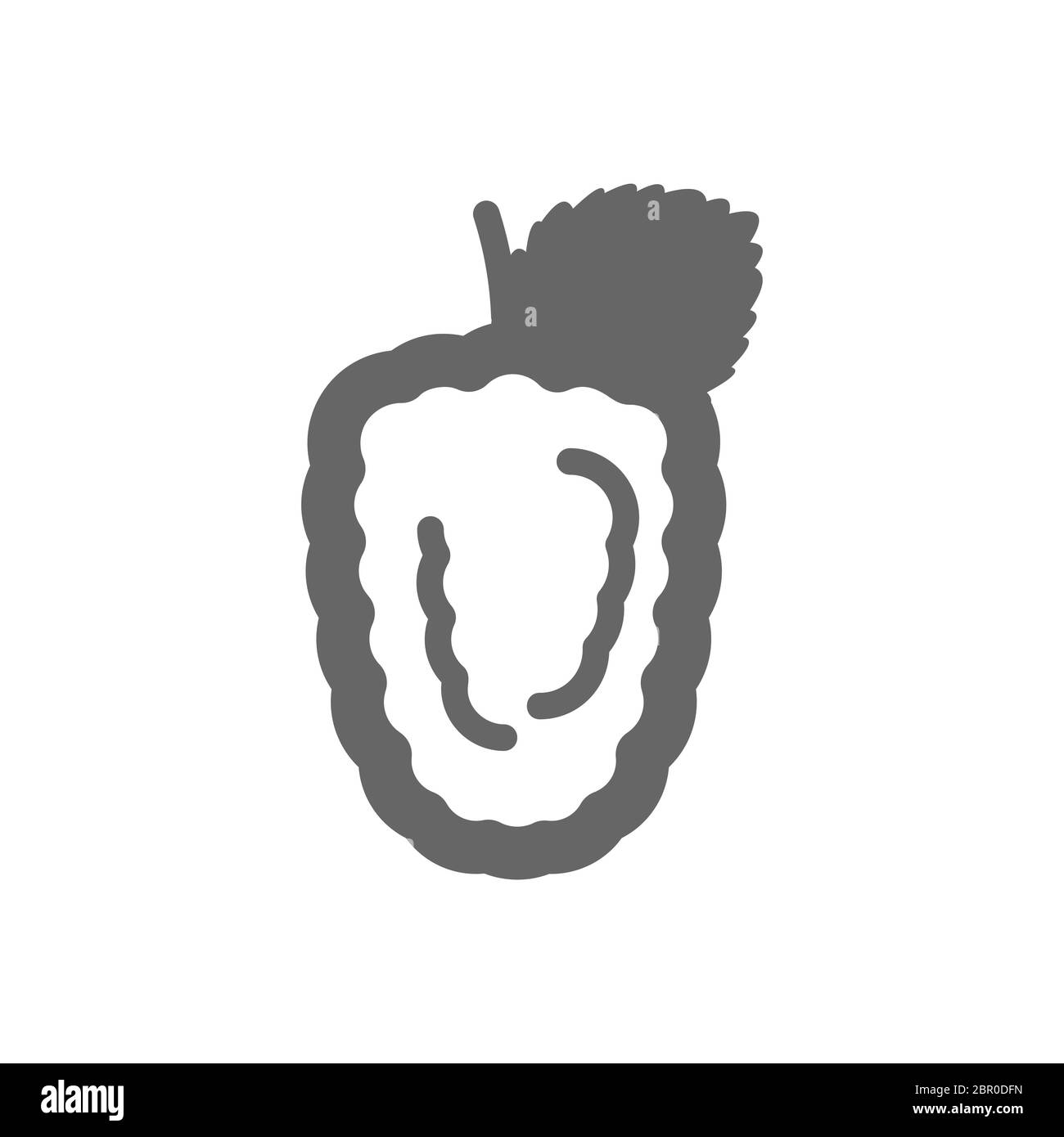 Blackberry bramble outline icon. Black Berry fruit sign. Vector ...