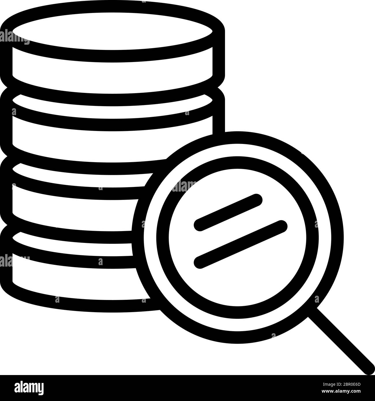 Database search icon Stock Vector Images - Alamy