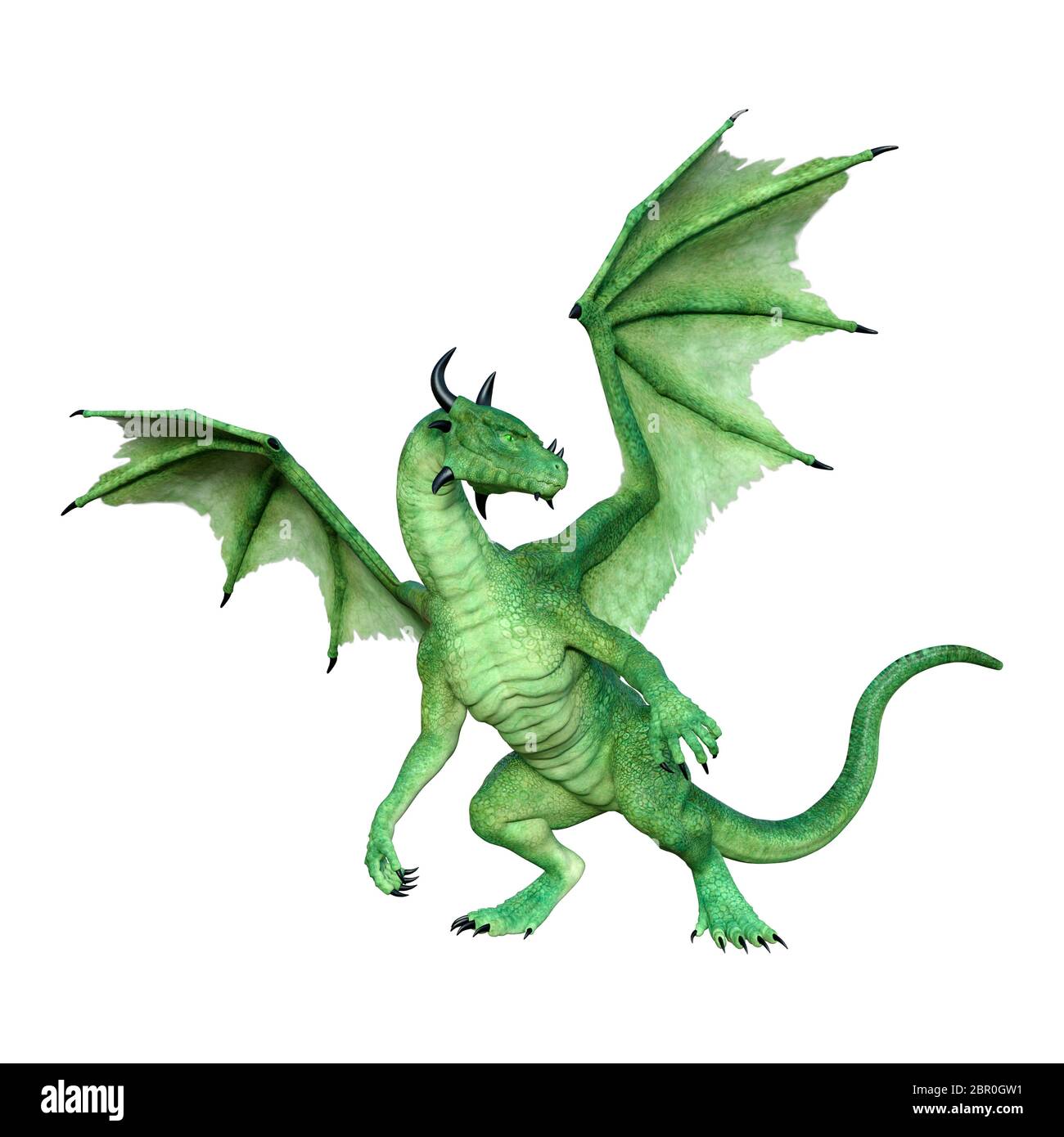 fantasy green dragon