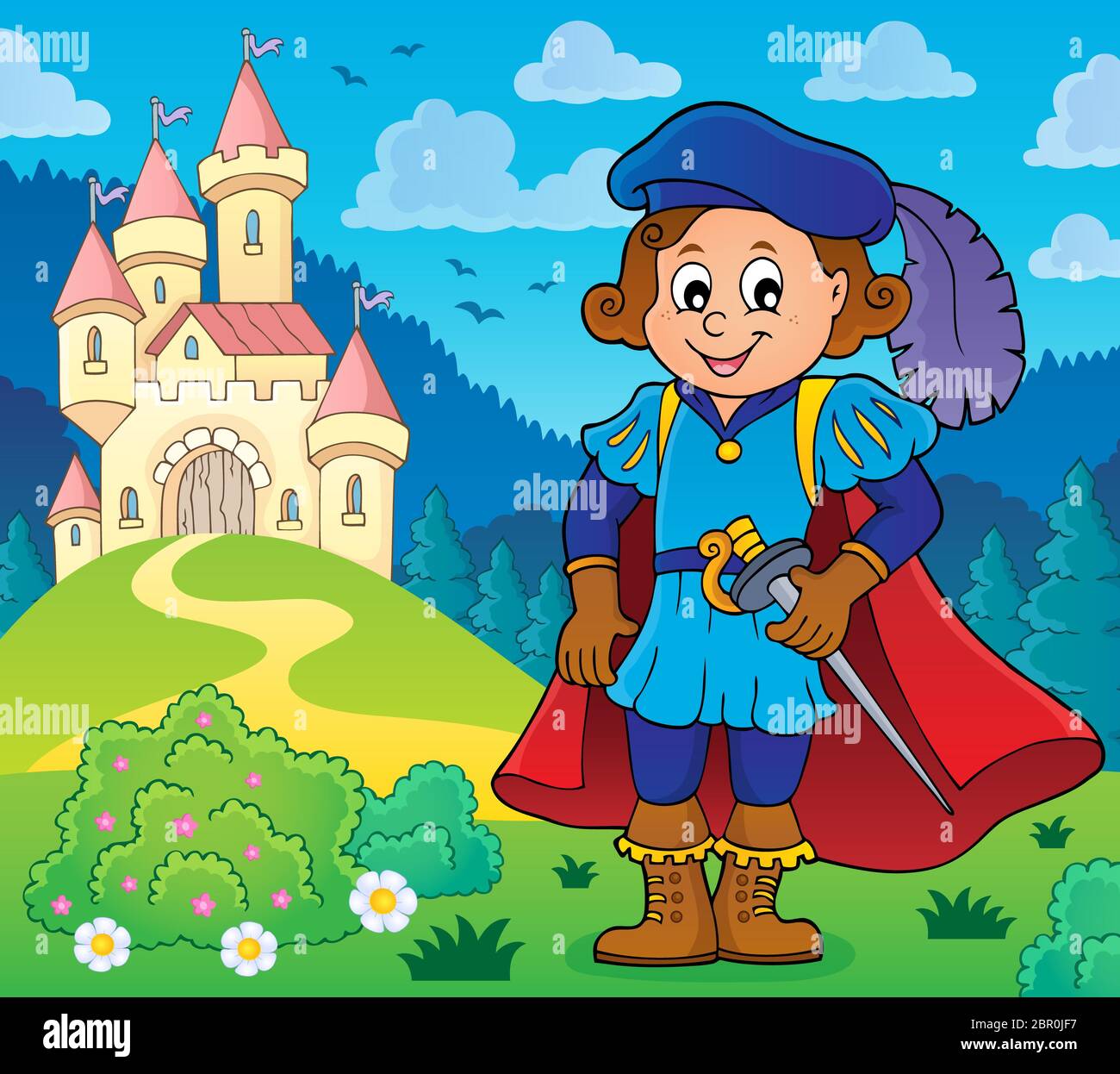 Prince theme image 9 - picture illustration Stock Photo - Alamy