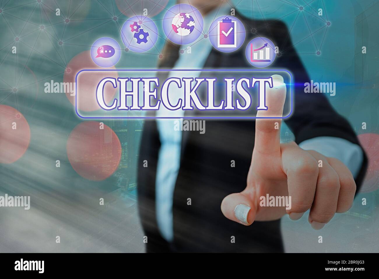 Conceptual hand writing showing Checklist. Concept meaning list items ...