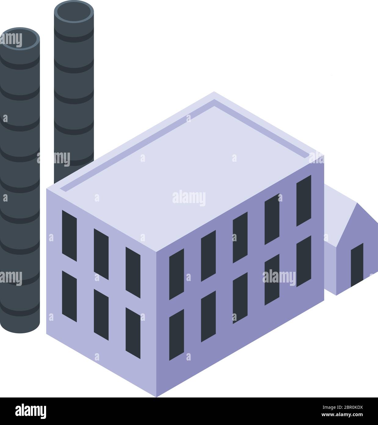 Eco manufacture icon, isometric style Stock Vector