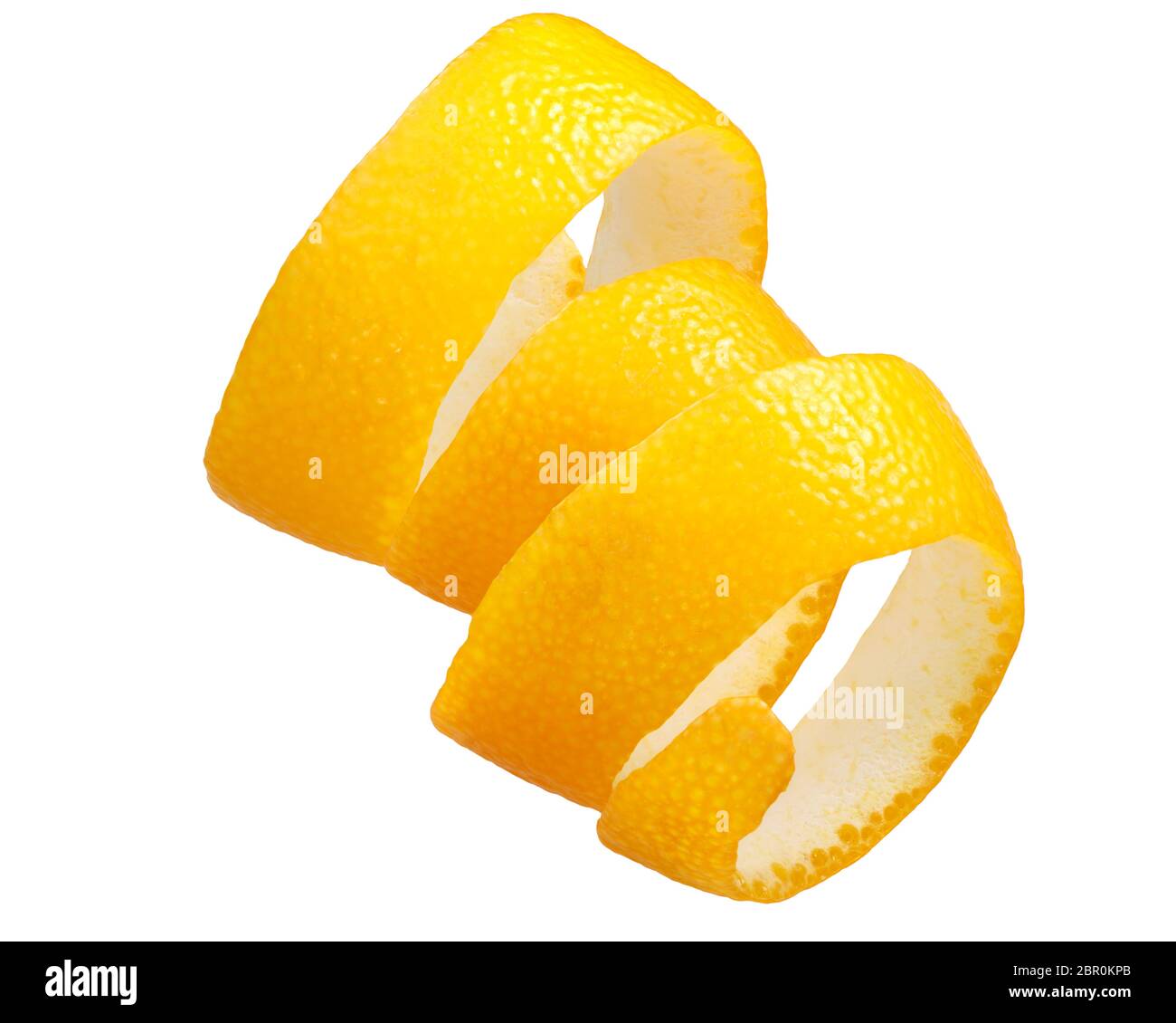 Curled orange peel on white hi-res stock photography and images - Alamy