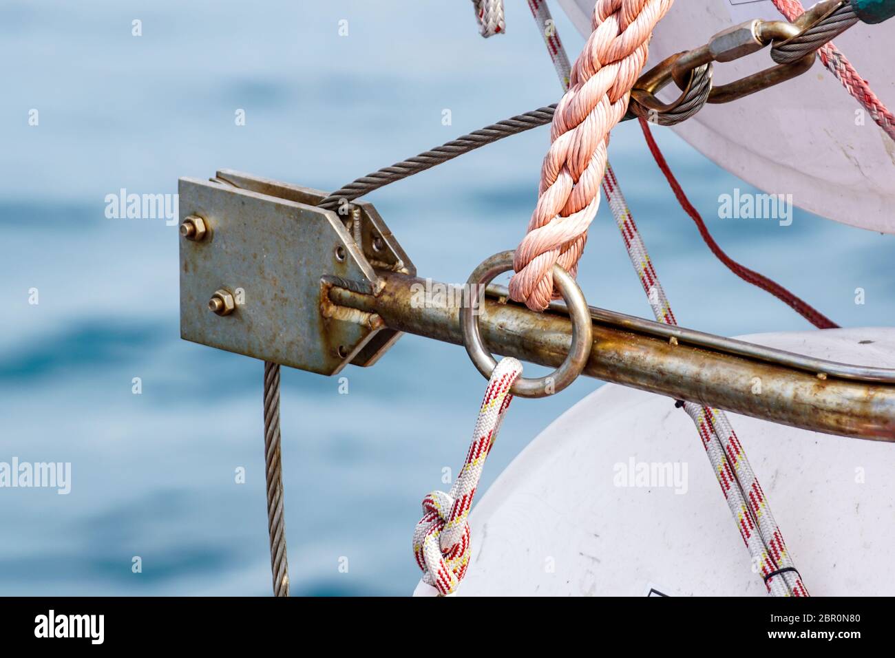 Rusty old boat hook rope hi-res stock photography and images - Alamy
