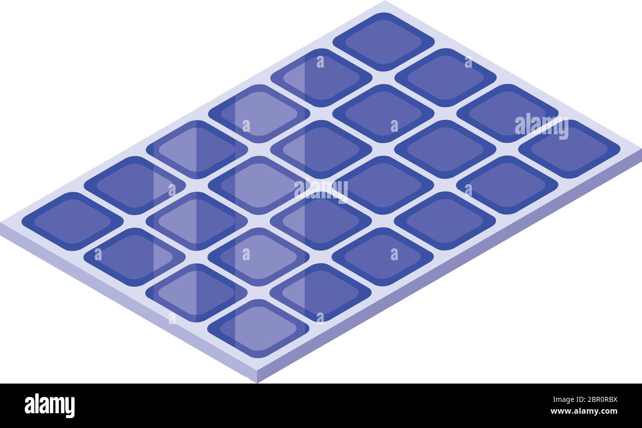 Solar Panel Icon Isometric Style Stock Vector Image Art Alamy