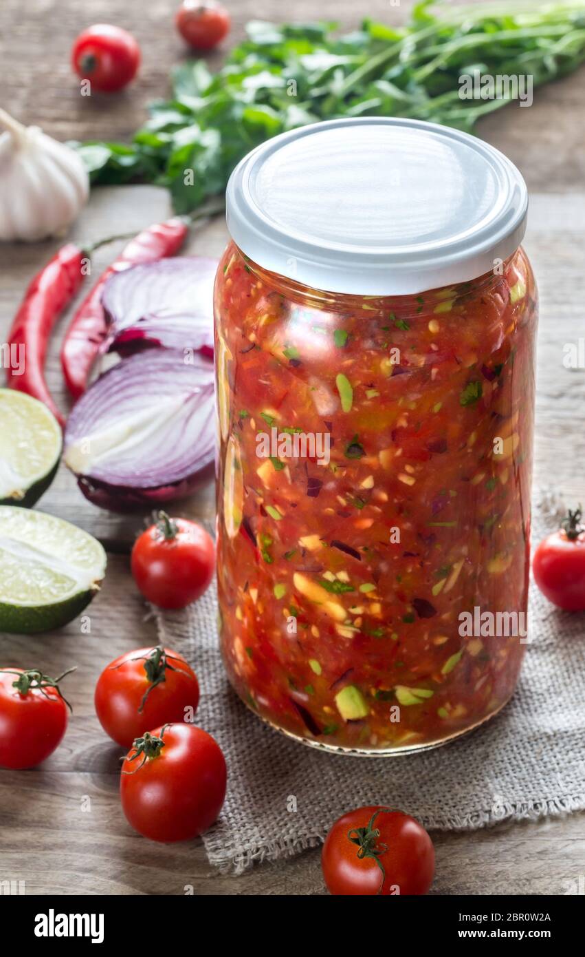 Download Jar Of Salsa High Resolution Stock Photography And Images Alamy PSD Mockup Templates