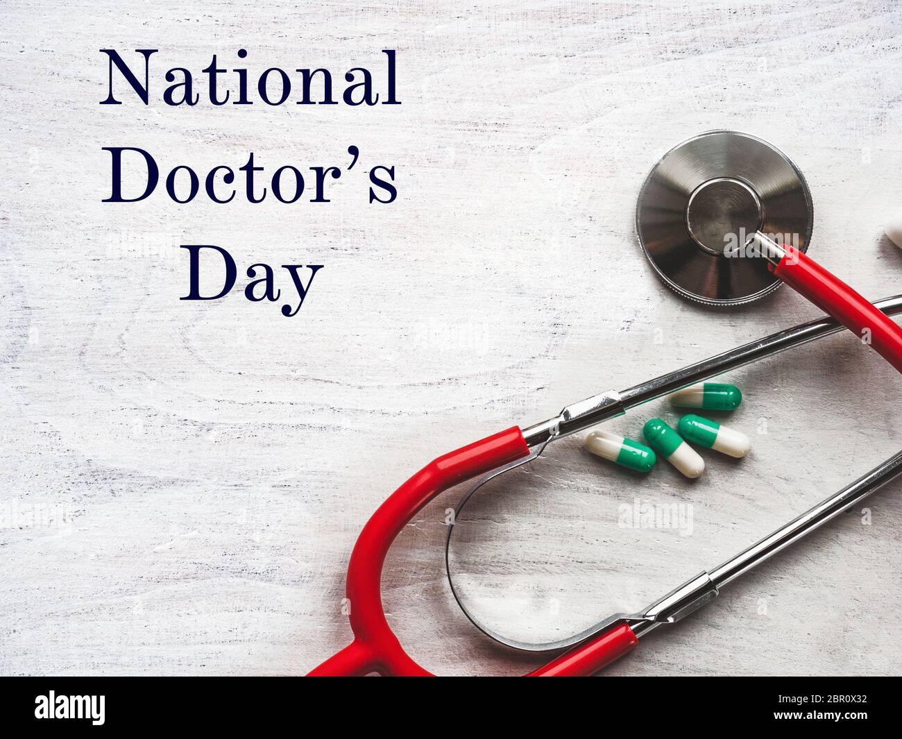 Happy national Doctor's Day. Beautiful card. Closeup Stock Photo Alamy