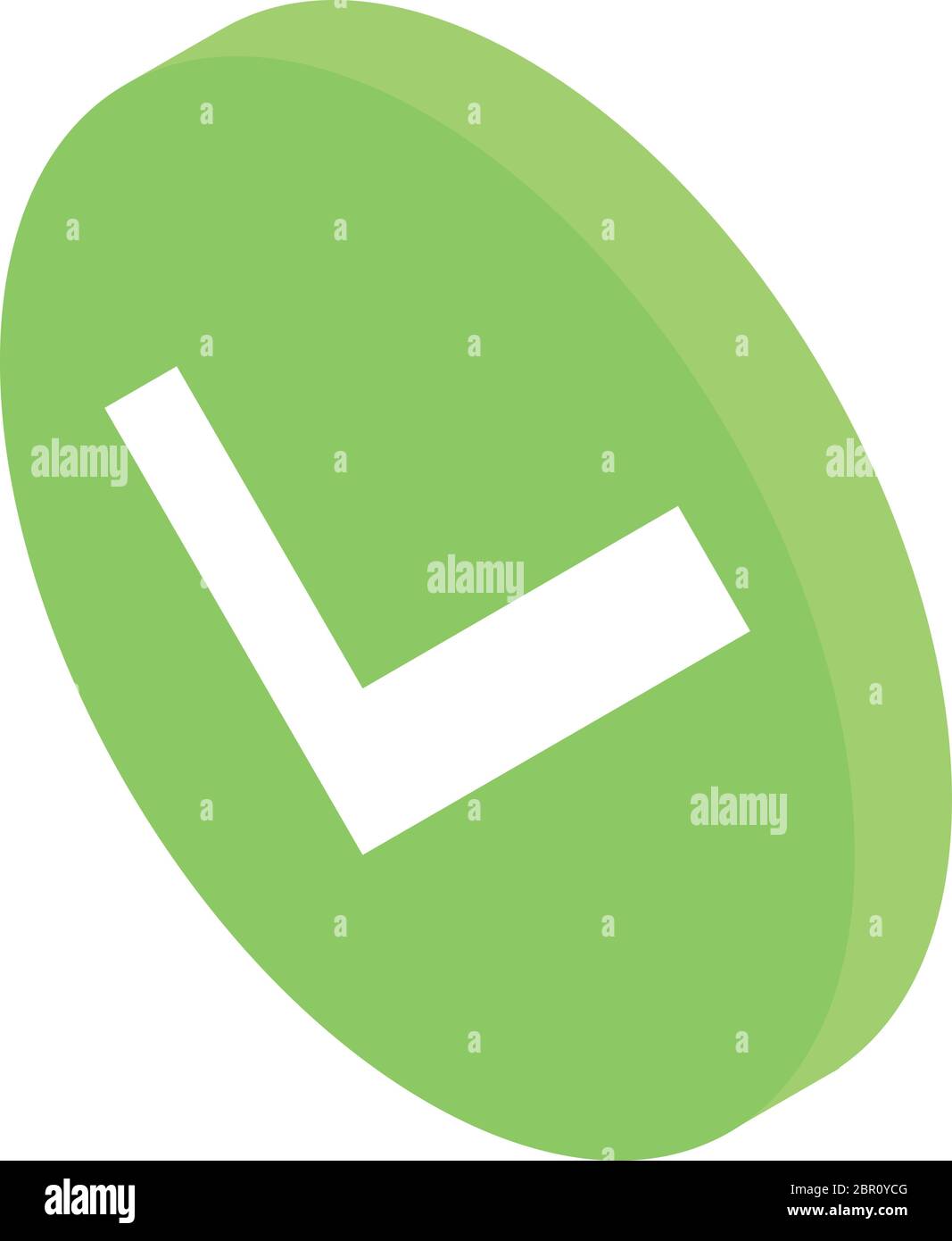Done sign icon, isometric style Stock Vector Image & Art - Alamy
