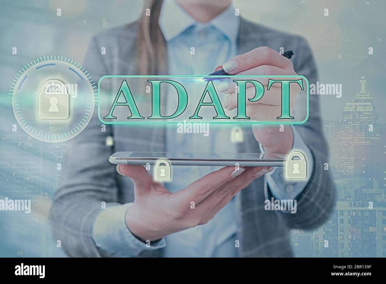 Conceptual hand writing showing Adapt. Concept meaning Make suitable ...