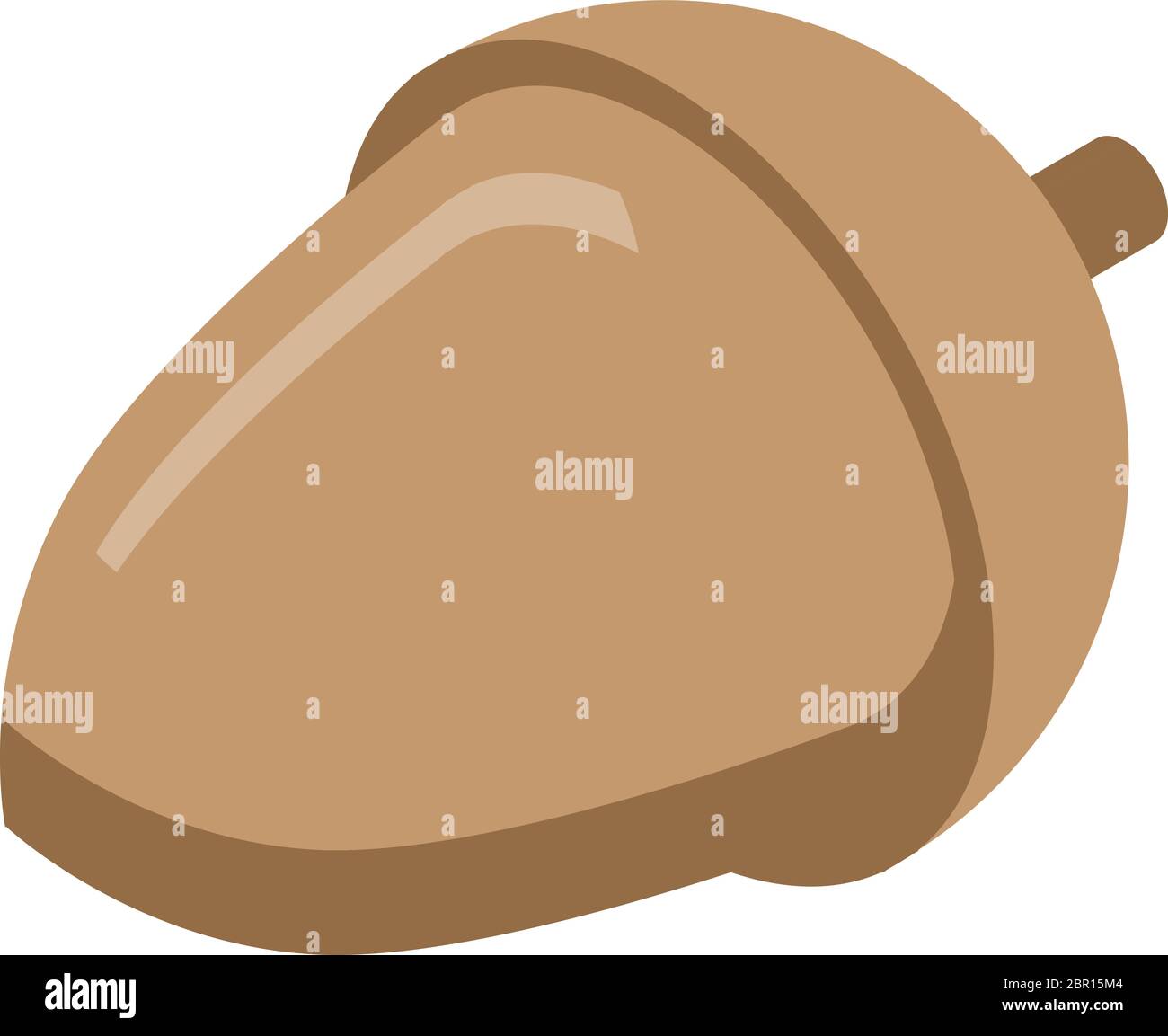 Oak acorn icon, isometric style Stock Vector
