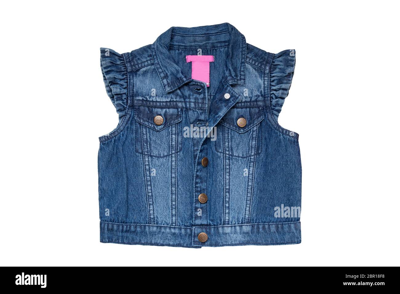 Blue jeans vest hi-res stock 