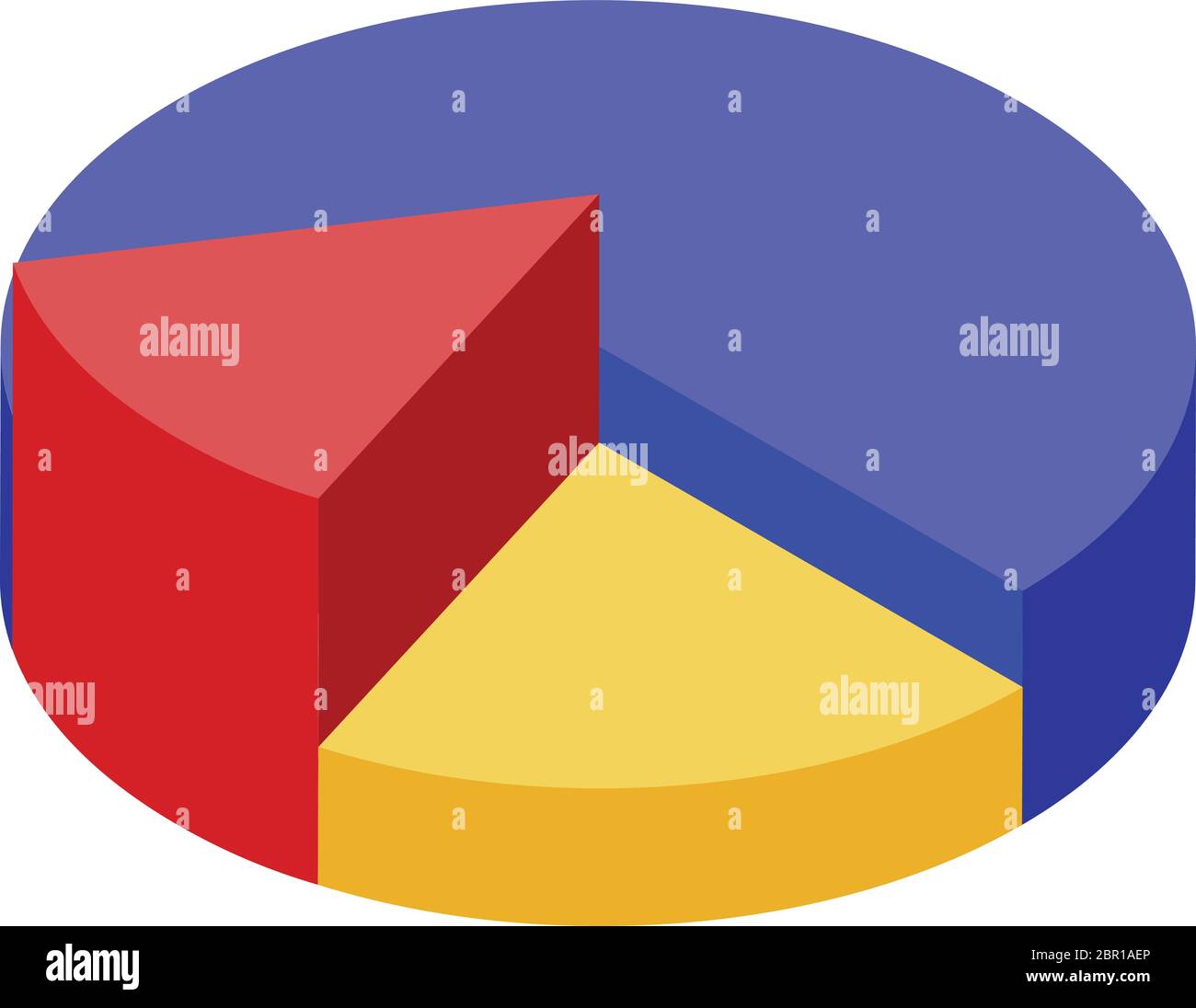 Pie chart diagram icon, isometric style Stock Vector Image & Art - Alamy