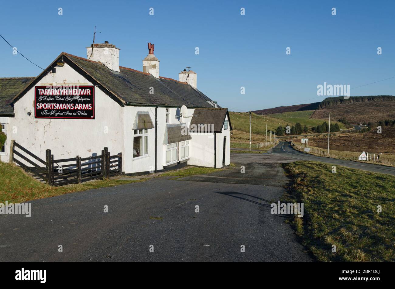 Denbigh, North Wales, UK Jan 5, 2017 Situated in a remote position on