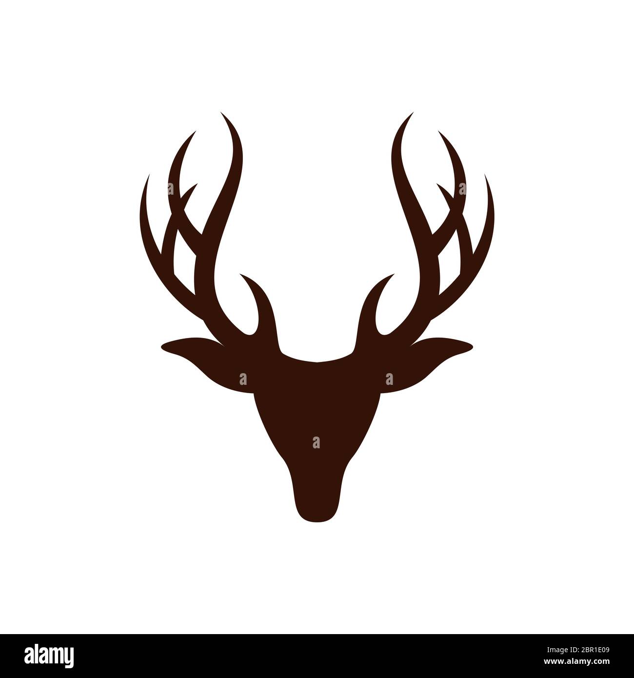Deer Head Antlers vector Logo Template Illustration Design. Vector EPS ...