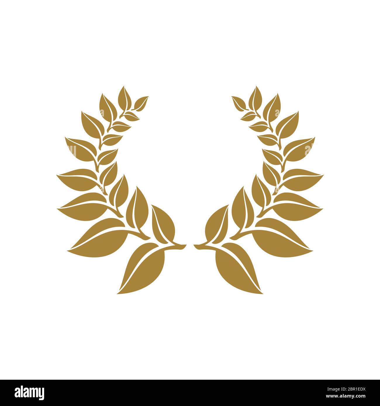 Wreath Crest vector Logo Template Illustration Design. Vector EPS 10 Stock  Photo - Alamy