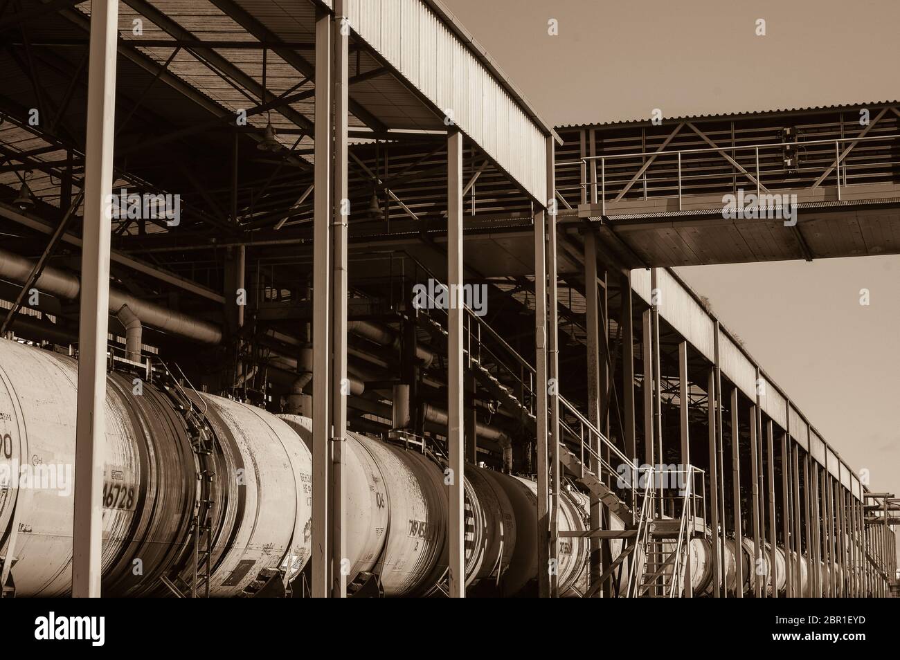 Close up industrial view,A equipment of oil refining,Oil and gas