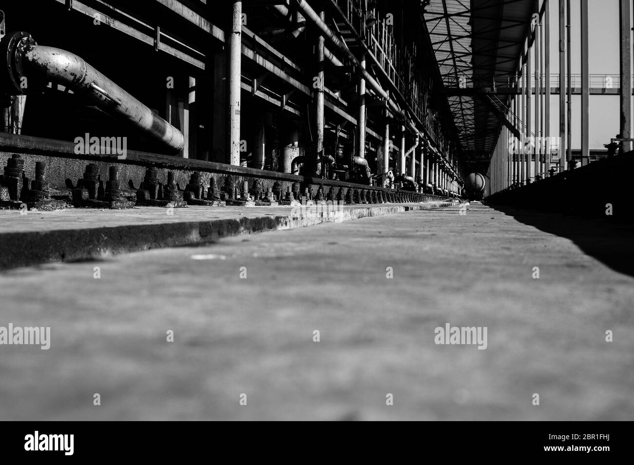 Close up industrial view,A equipment of oil refining,Oil and gas