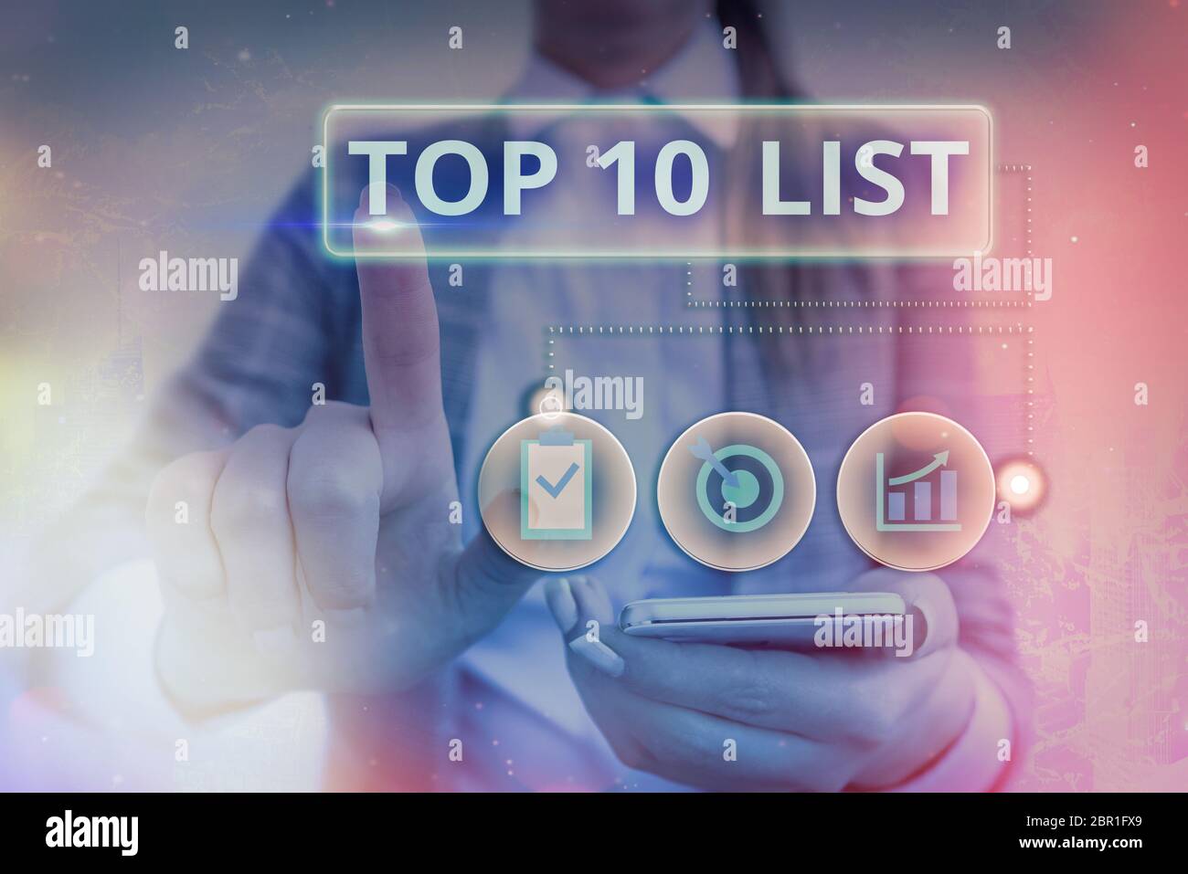 Top Notes List Writing note showing Top 10 List. Business concept for the ten most ...