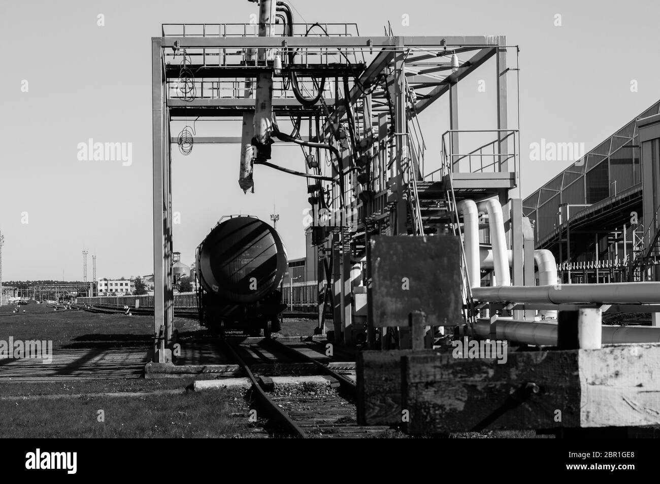 Close up industrial view,A equipment of oil refining,Oil and gas