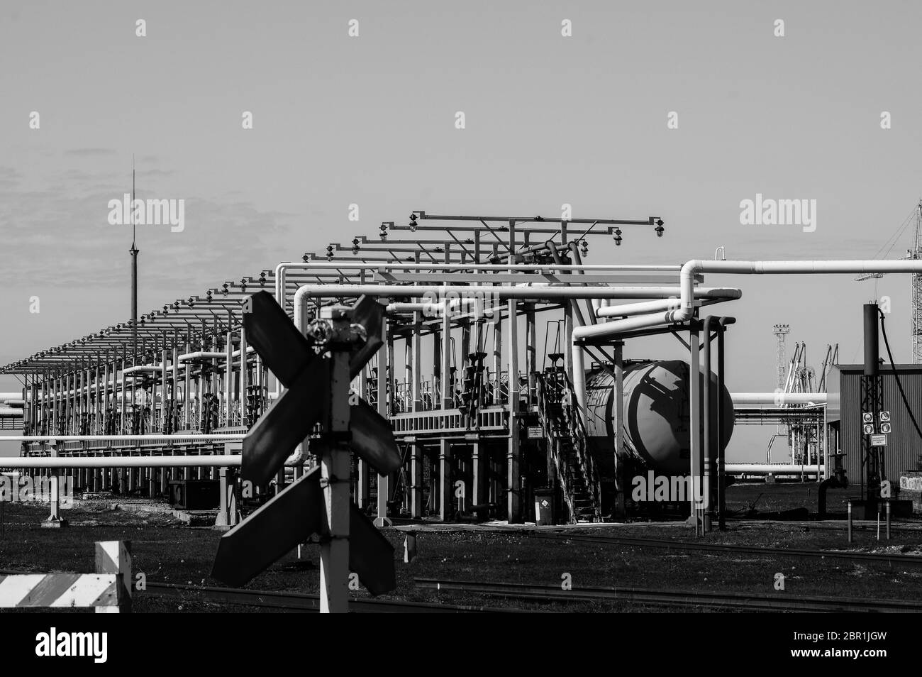 Close up industrial view,A equipment of oil refining,Oil and gas