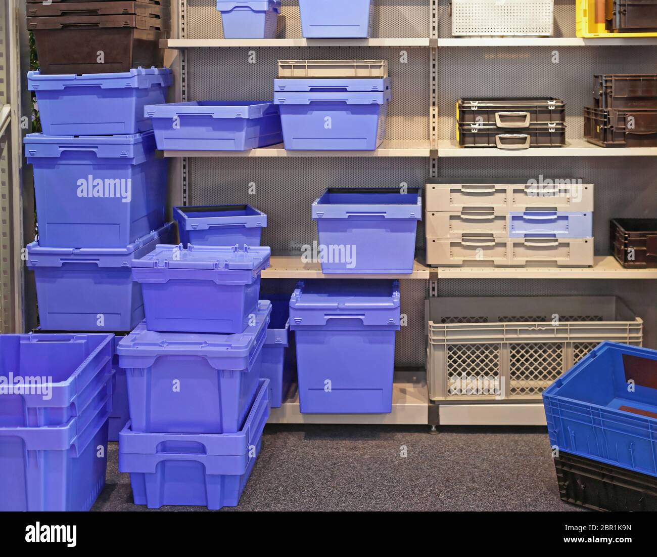 Warehouse bin trays  Warehouse shelving, Storage bin shelves, Warehouse  design